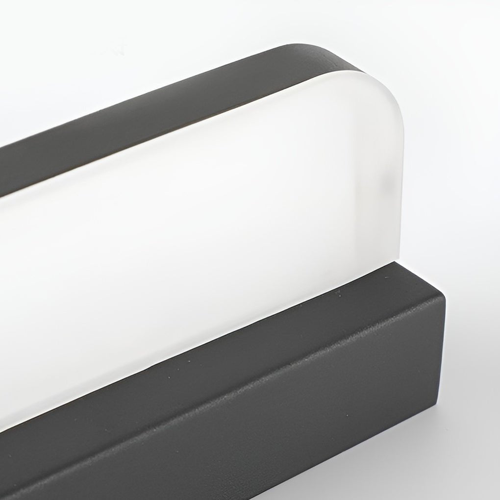 LED Bathroom Vanity Light with Wall-Mounted Panel and Polished Iron Trim | Kalsten
