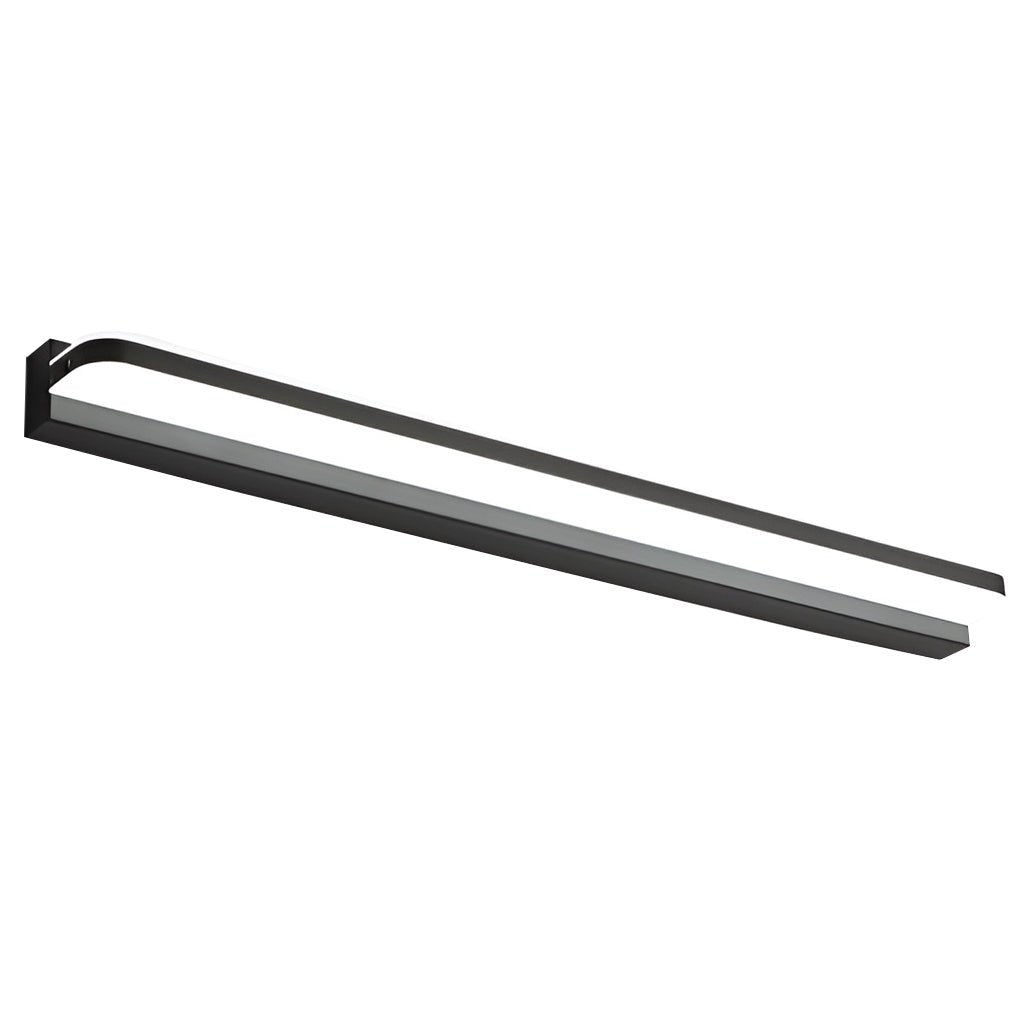 LED Bathroom Vanity Light with Wall-Mounted Panel and Polished Iron Trim | Kalsten