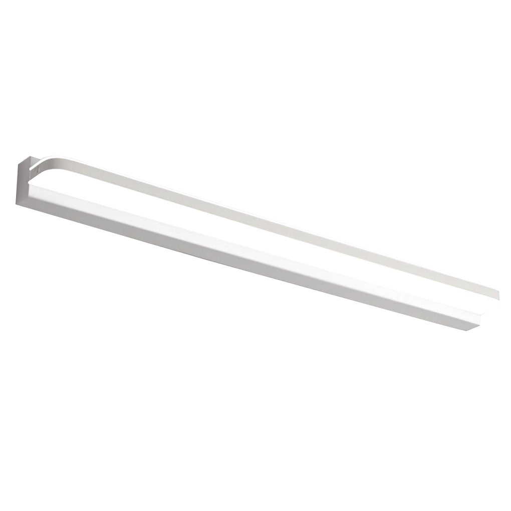 LED Bathroom Vanity Light with Wall-Mounted Panel and Polished Iron Trim | Kalsten