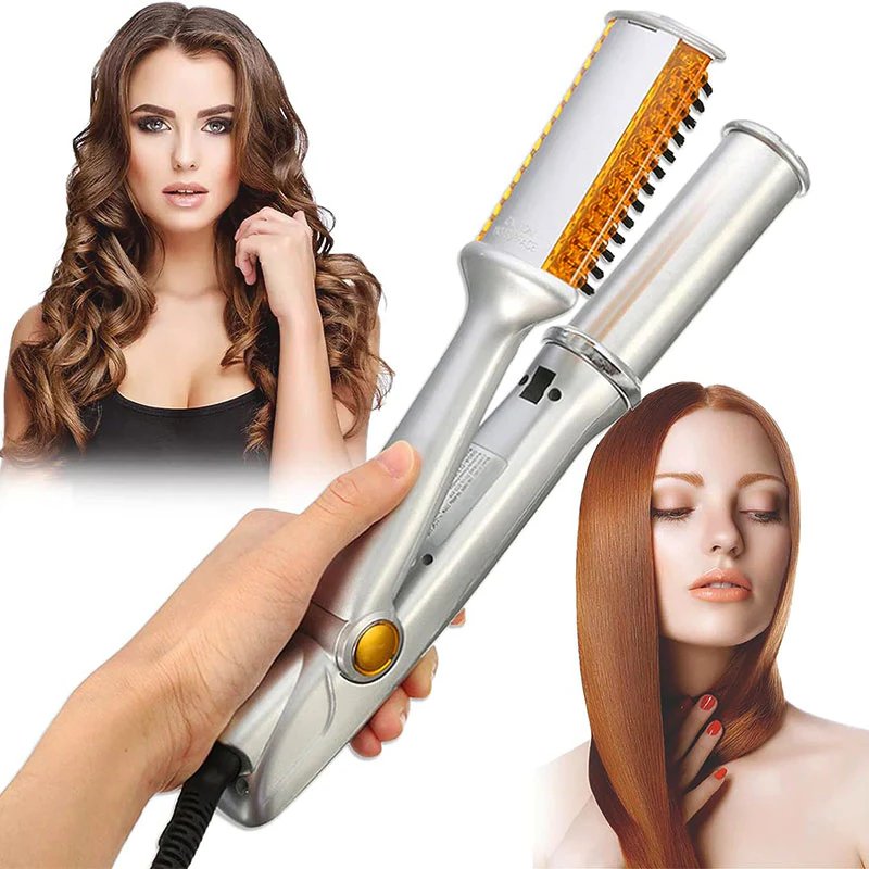 Kalsten | STYLESPIN – 2-in-1 Rotating Hair Brush with Adjustable Heat Settings