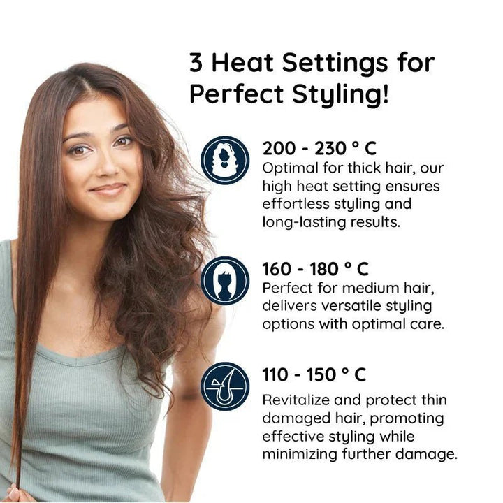 Kalsten | STYLESPIN – 2-in-1 Rotating Hair Brush with Adjustable Heat Settings