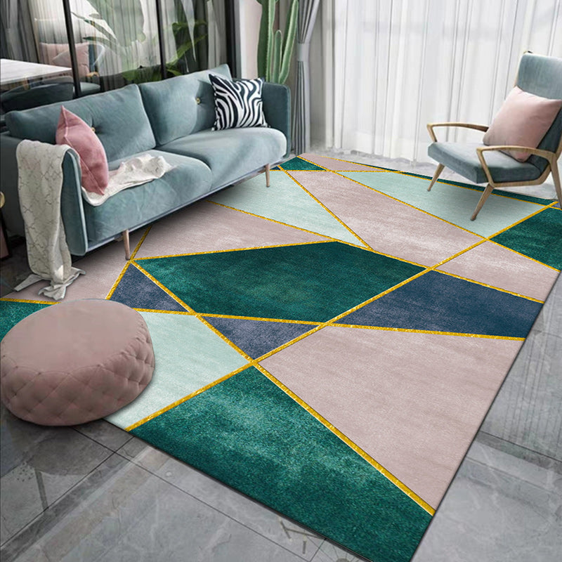 Modern Geometric Washable Non-Slip Rug Kalsten