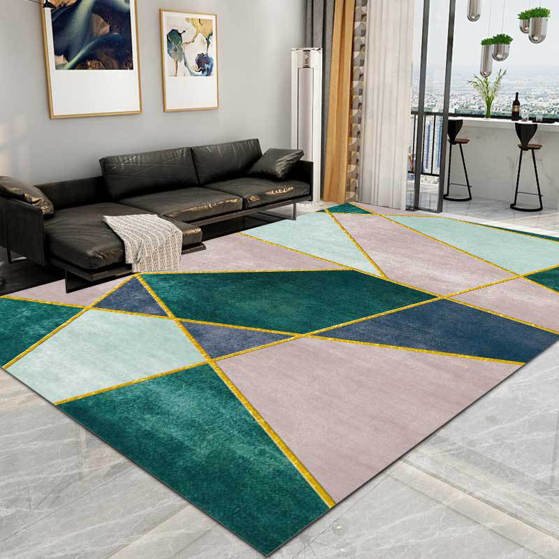 Modern Geometric Washable Non-Slip Rug Kalsten