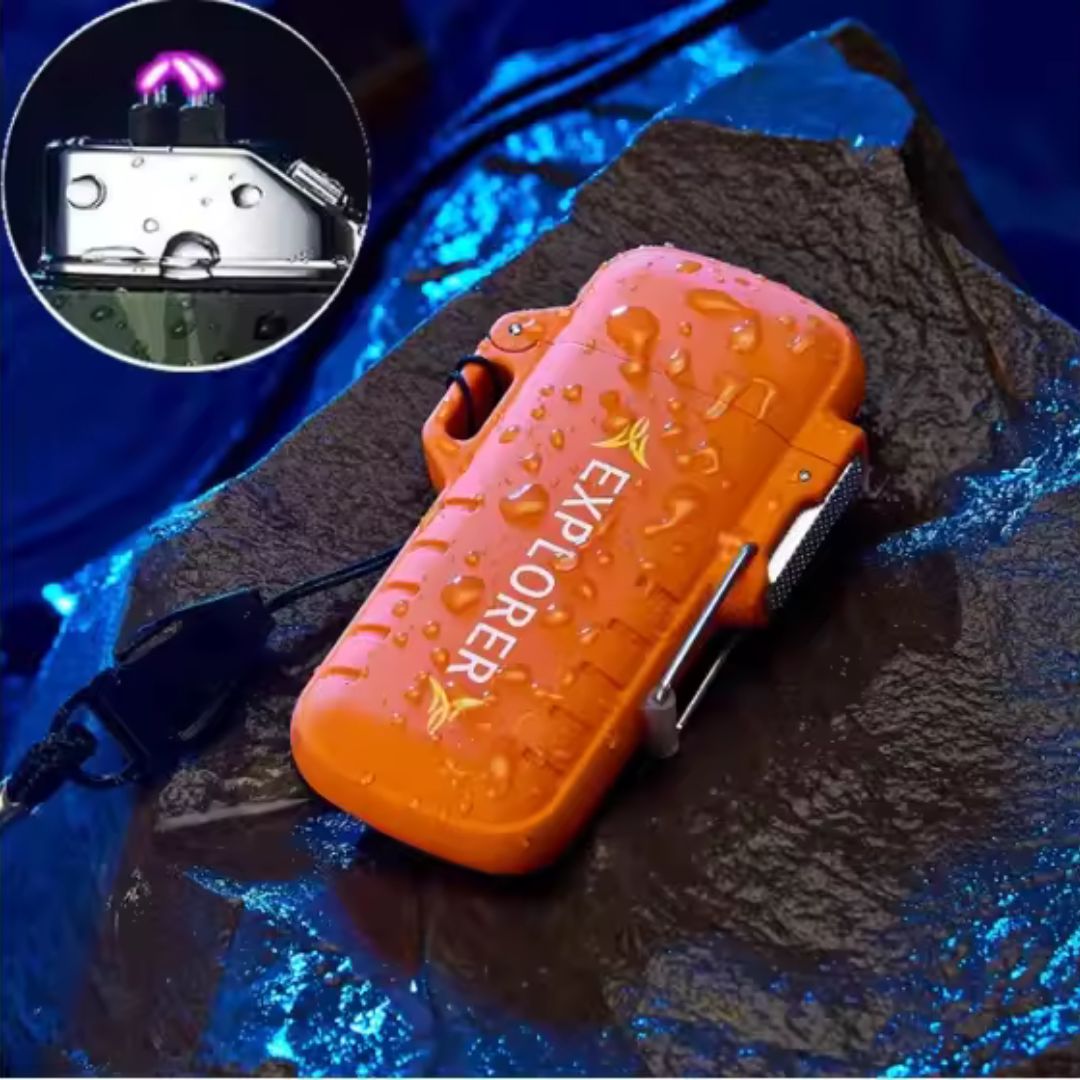 Skanto | Electric Double Arc Lighter | Rechargeable, Windproof & Ideal for Camping and Outdoor Adventures