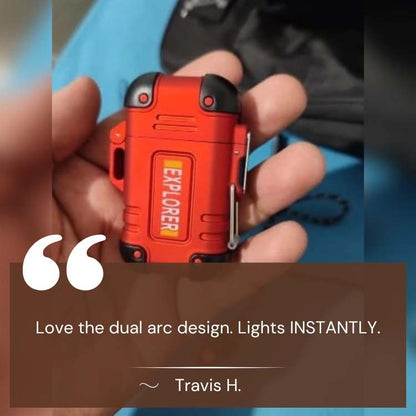 Skanto | Electric Double Arc Lighter | Rechargeable, Windproof & Ideal for Camping and Outdoor Adventures