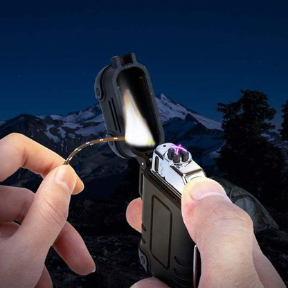 Skanto | Electric Double Arc Lighter | Rechargeable, Windproof & Ideal for Camping and Outdoor Adventures