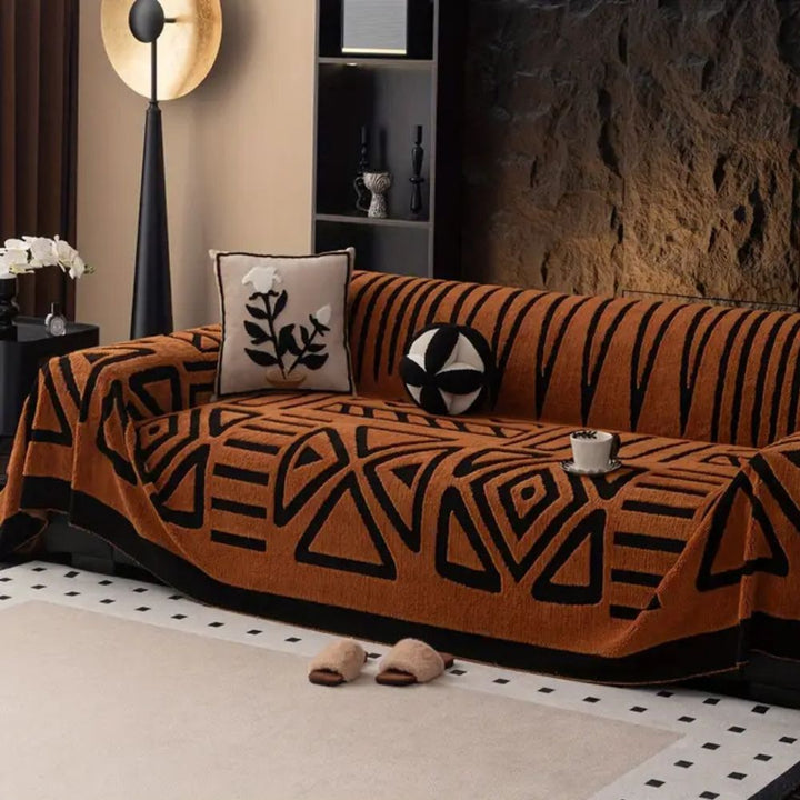 Modern Geometric Cotton Sofa Cover Kalsten