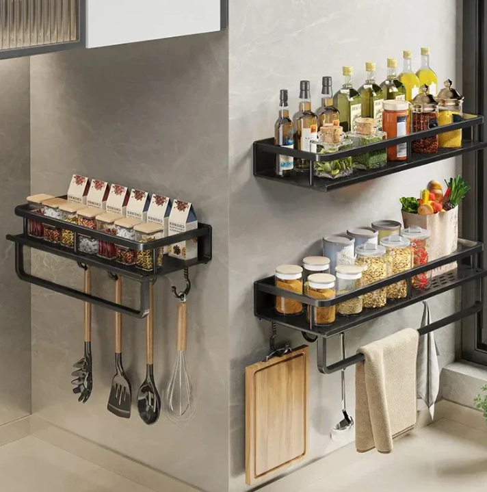 Metal Kitchen Wall Storage Shelf