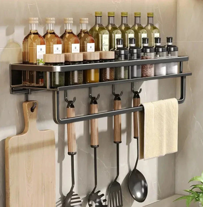 Metal Kitchen Wall Storage Shelf