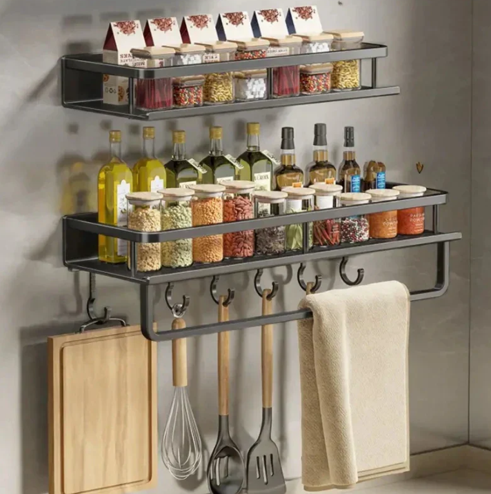 Metal Kitchen Wall Storage Shelf