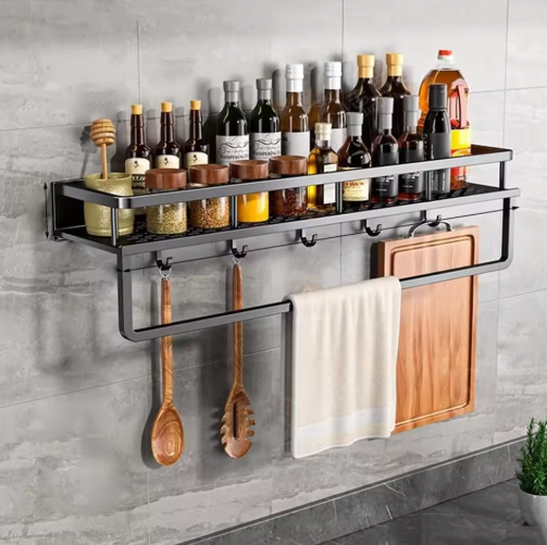 Wall Storage Shelf for Kitchen or Bathroom Kalsten