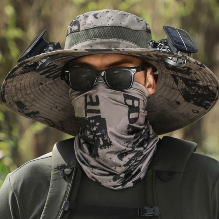 Solar energy hat with fan and UV protection - SolarCool VentiHat | Kalsten