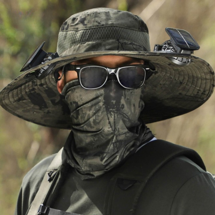 Solar energy hat with fan and UV protection - SolarCool VentiHat | Kalsten
