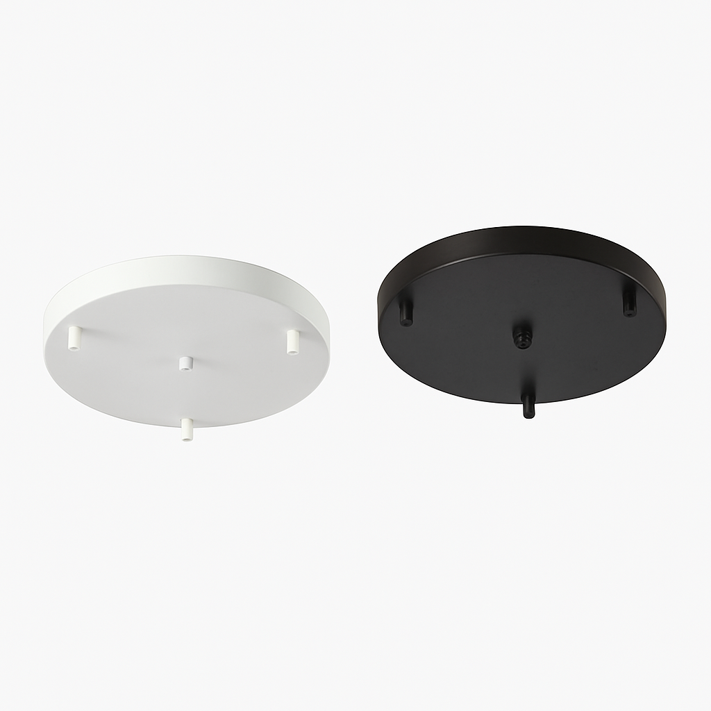 Pendant Light Mounting Bracket Metal 4 in (10.0 cm) Round Base Adjustable Wire Ceiling Living Room Bedroom Kitchen Dining Room | Kalsten