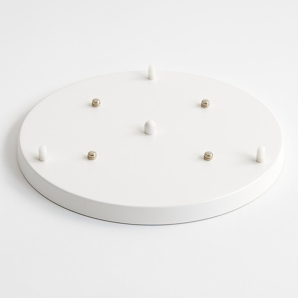 Pendant Light Mounting Bracket Metal 4 in (10.0 cm) Round Base Adjustable Wire Ceiling Living Room Bedroom Kitchen Dining Room | Kalsten