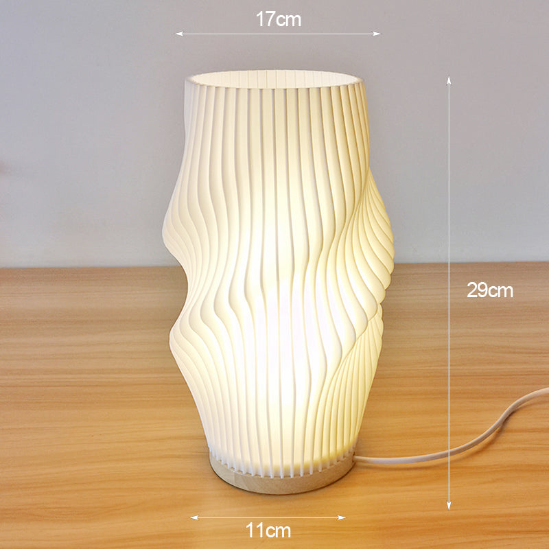 Frenchlight Table Lamp - Elegant Pleated Table Lamp in French Cream for Atmospheric Spaces Kalsten
