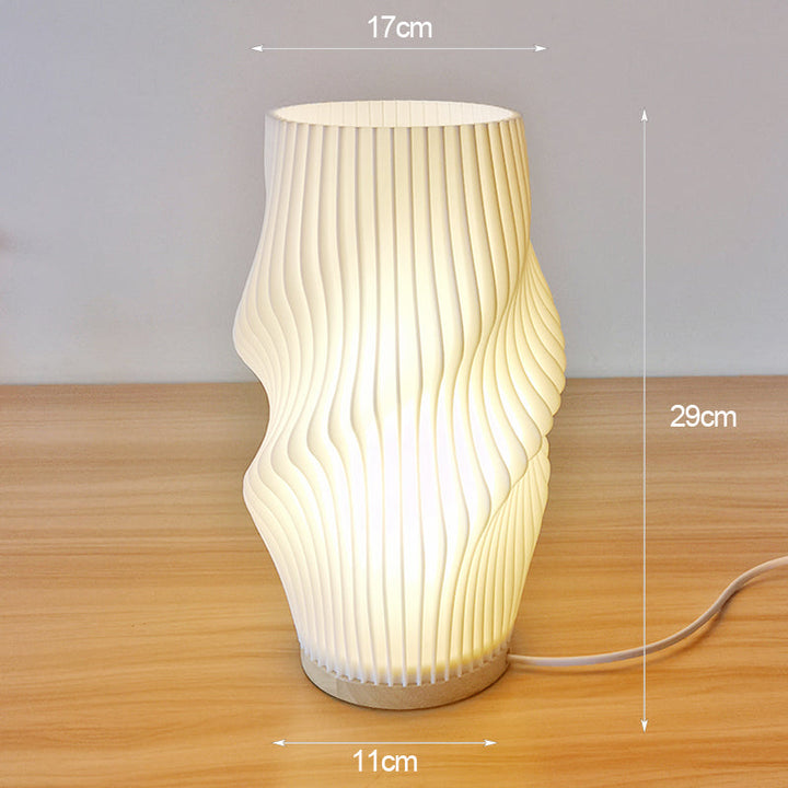 Frenchlight Table Lamp - Elegant Pleated Table Lamp in French Cream for Atmospheric Spaces Kalsten