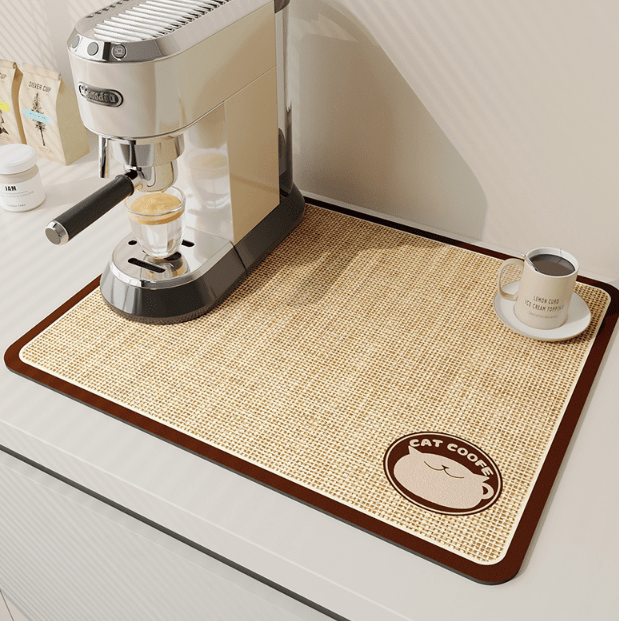 Skanto | SwiftSoak Kitchen Mat – Quick-Dry Diatomaceous Earth Surface for a Hygienic, Tidy Kitchen