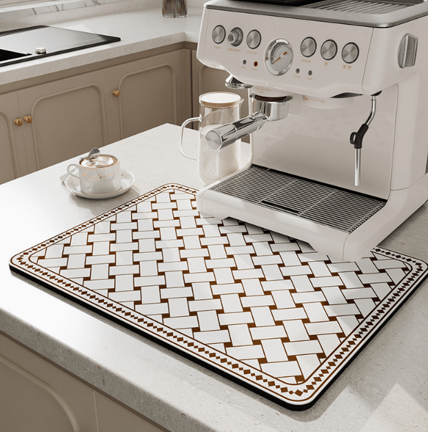 Skanto | SwiftSoak Kitchen Mat – Quick-Dry Diatomaceous Earth Surface for a Hygienic, Tidy Kitchen