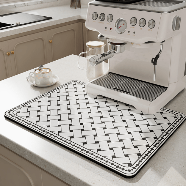 Skanto | SwiftSoak Kitchen Mat – Quick-Dry Diatomaceous Earth Surface for a Hygienic, Tidy Kitchen