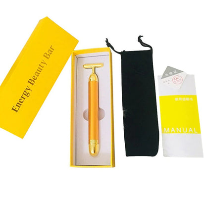 Karnz | Energy 24K Gold T Beauty Bar Face Roller Massager