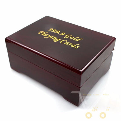Skanto | 24K Gold Plated Playing Cards with Wooden Box