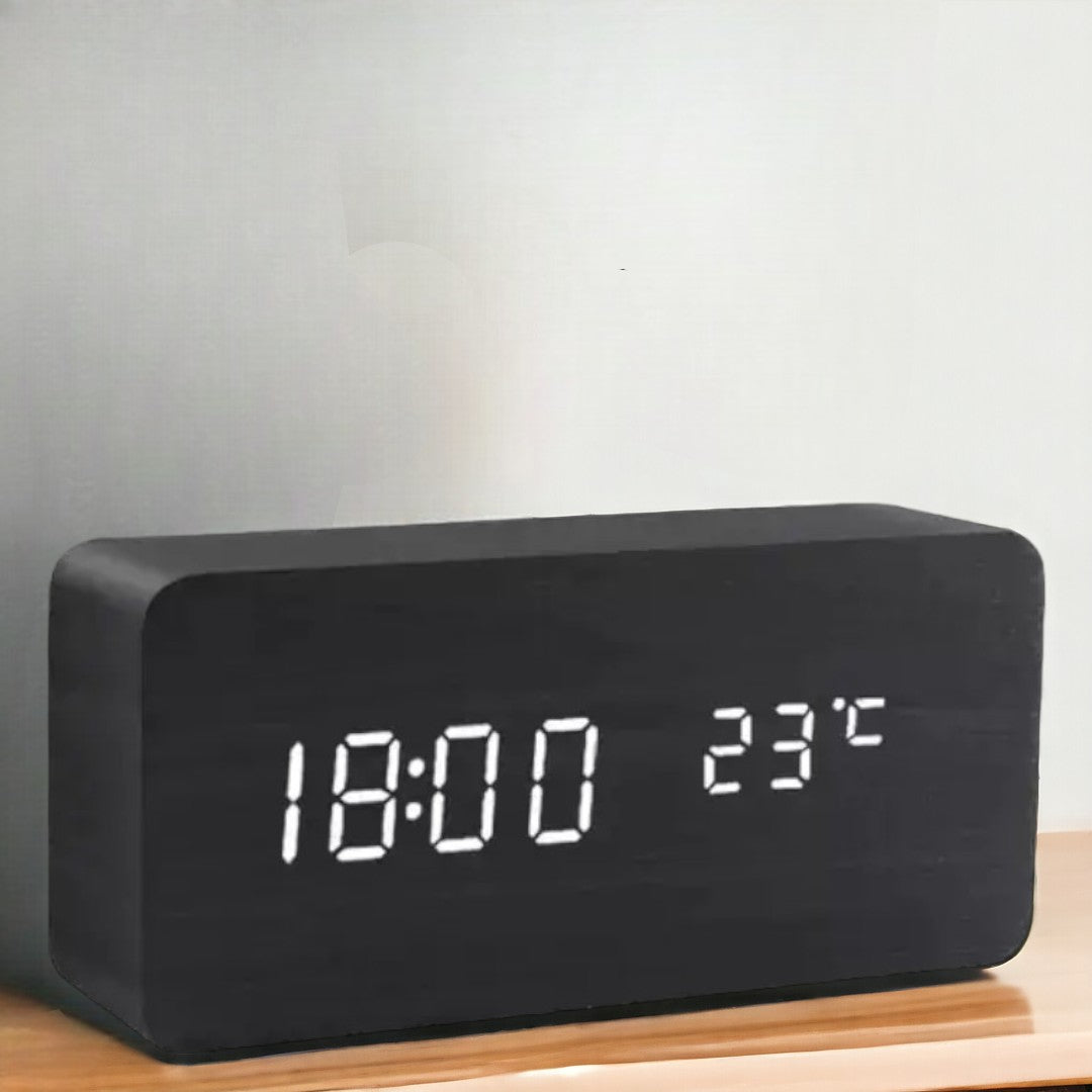 Digital Wooden Alarm Clock – Modern Technology with Timeless Wood Design | Kalsten