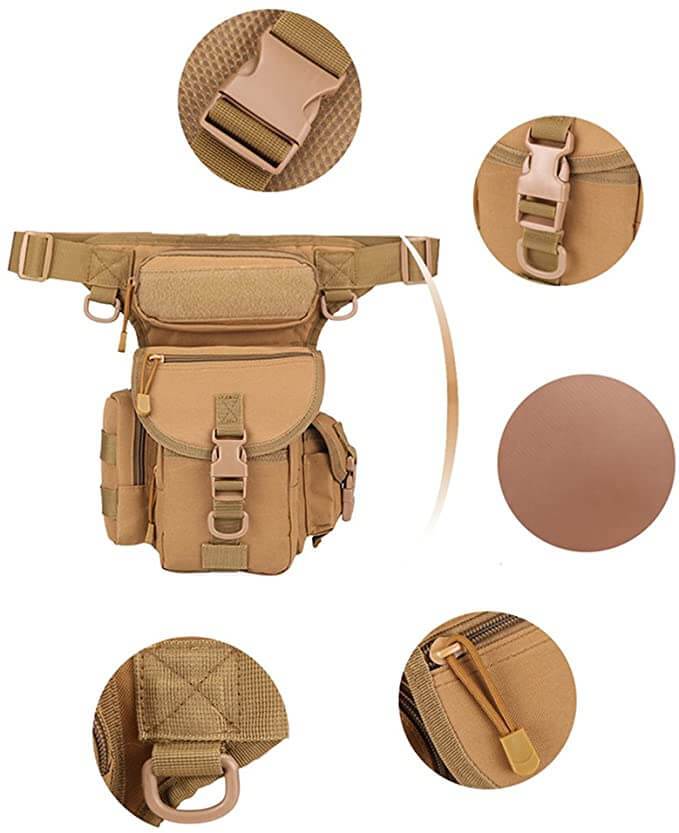 Durable Tactical Drop Leg Bag for Men – Water-Resistant Multi-Pocket Design | Kalsten