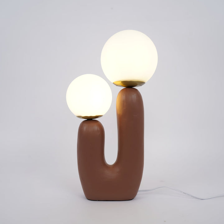 Contemporary Style Table Lamp with Natural Accent | Kalsten