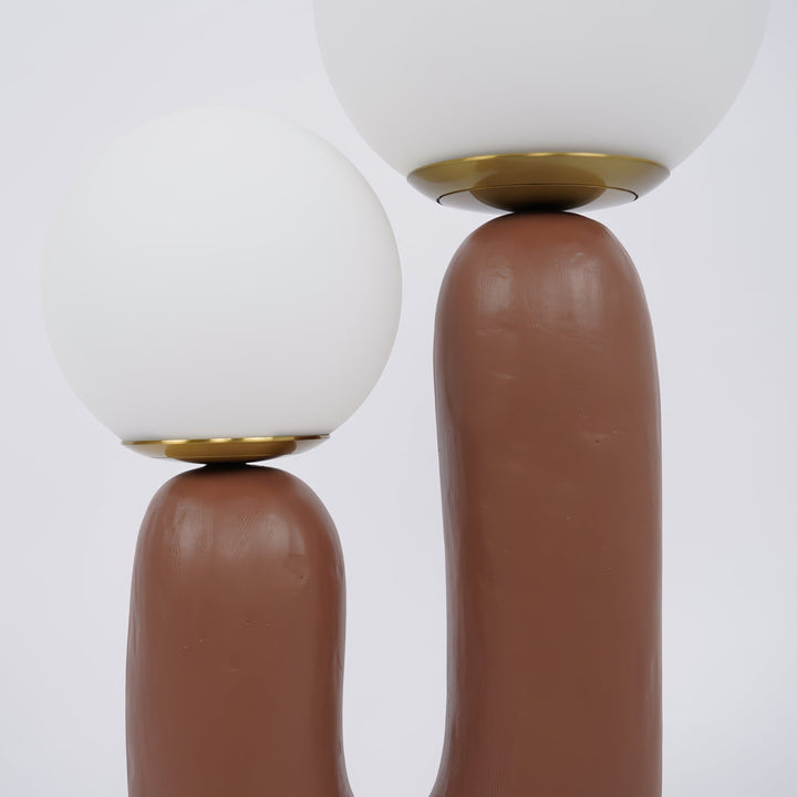 Contemporary Style Table Lamp with Natural Accent | Kalsten