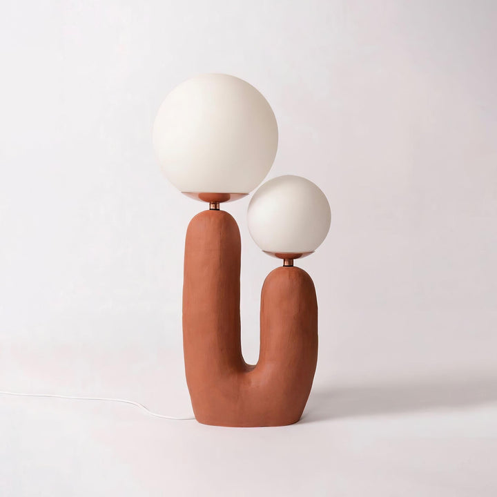 Contemporary Style Table Lamp with Natural Accent | Kalsten