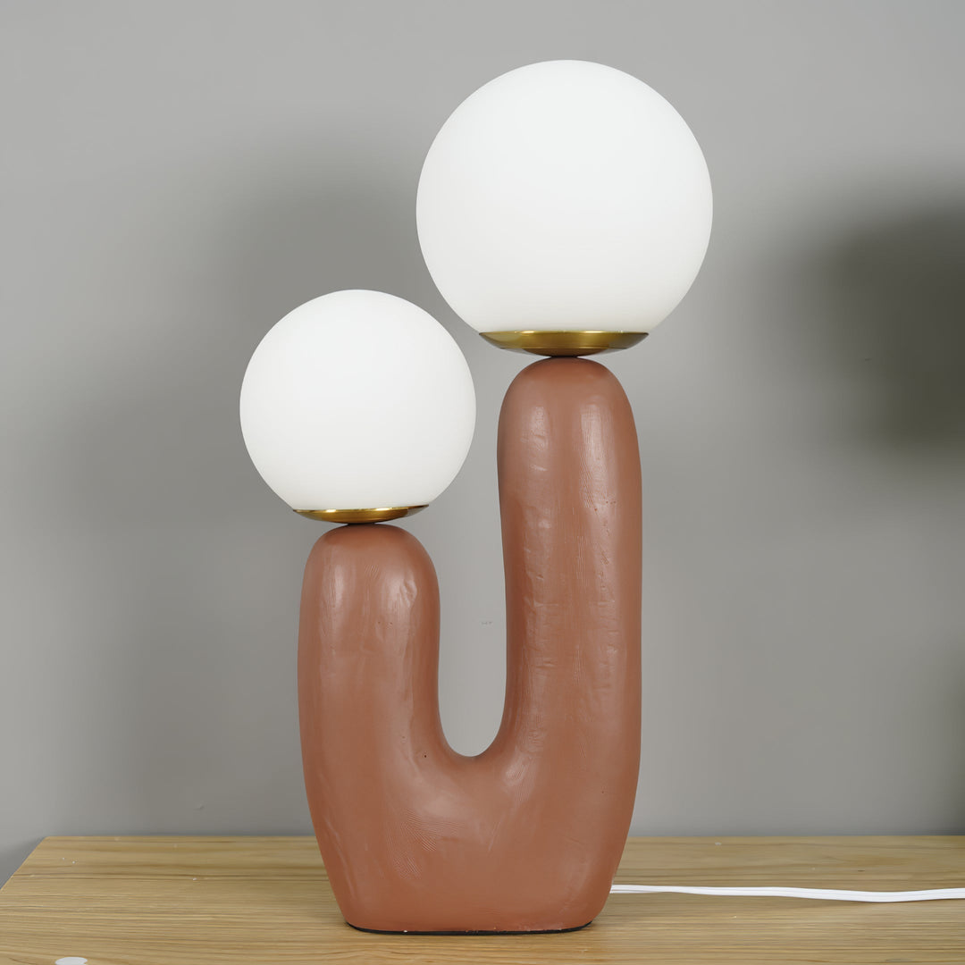 Contemporary Style Table Lamp with Natural Accent | Kalsten