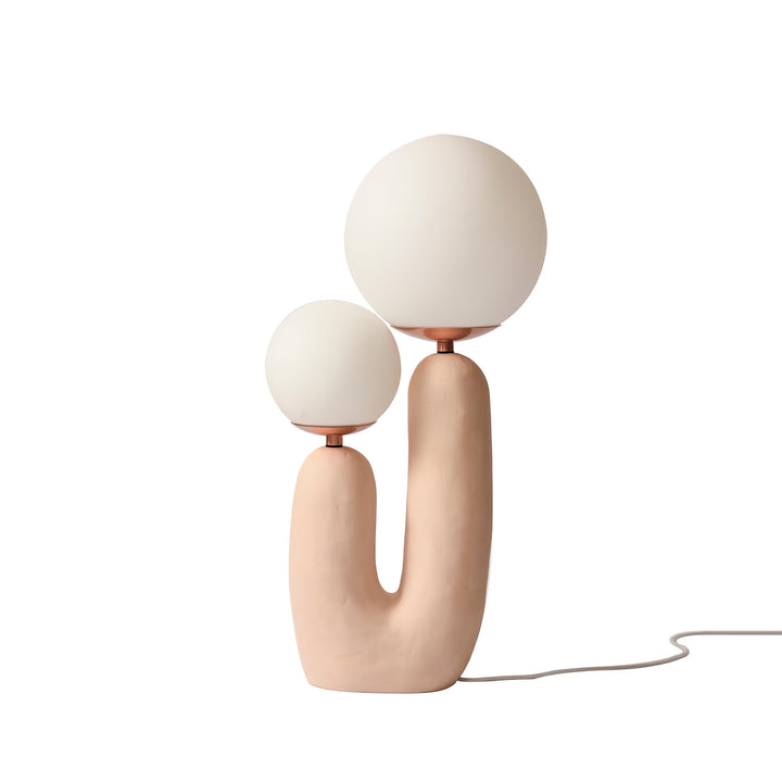 Contemporary Style Table Lamp with Natural Accent | Kalsten