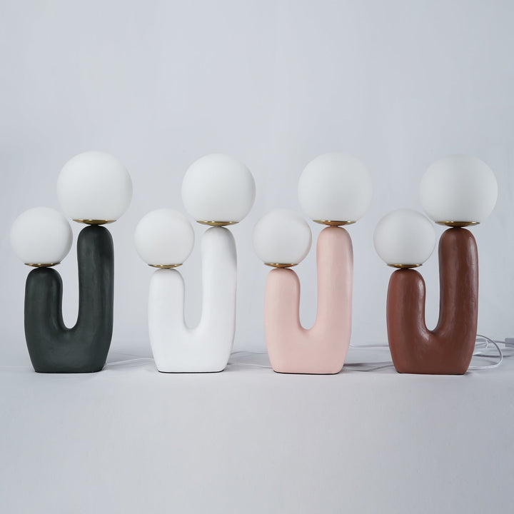 Contemporary Style Table Lamp with Natural Accent | Kalsten