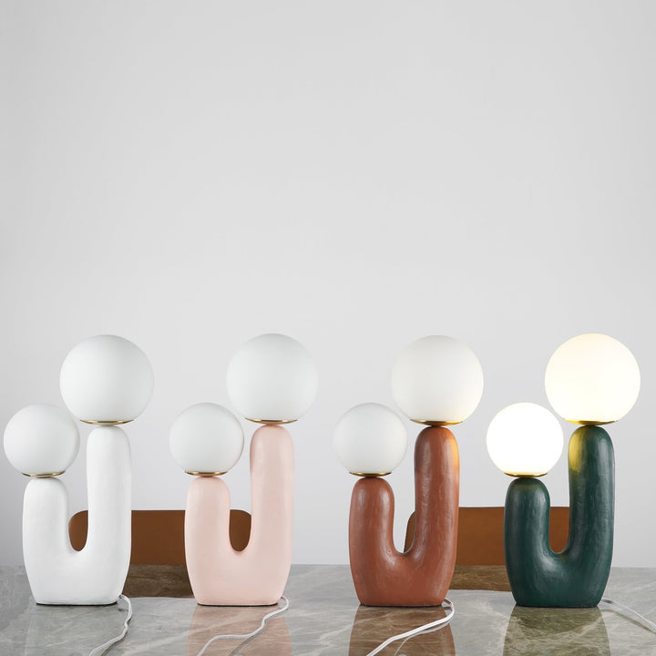 Contemporary Style Table Lamp with Natural Accent | Kalsten