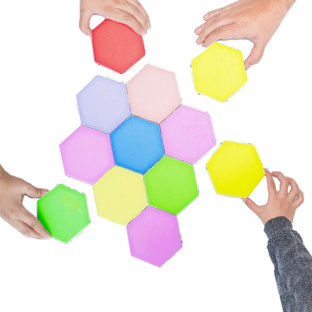RGB Hexagon LED Wall Panels – Music Sync