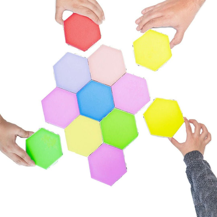 RGB Hexagon LED Wall Panels – Music Sync