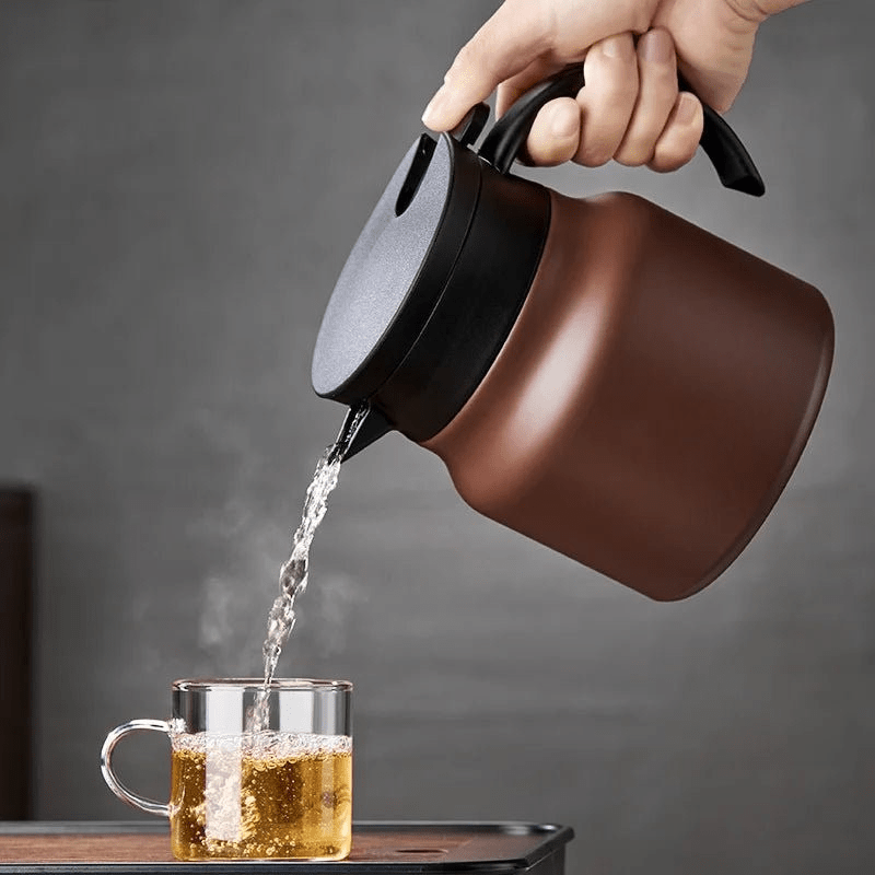 Kalsten | TeaLuxe – Insulated Teapot with Stainless Steel & Ceramic Strainer for Hot or Cold Tea
