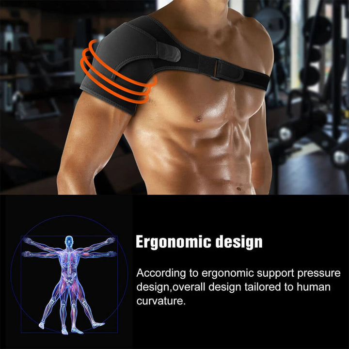 Kalsten | MythicGuard™ | Compression Shoulder Brace for Pain Relief & Support | Adjustable Fit for Sports & Daily Use