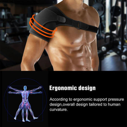 Skanto | MythicGuard™ | Compression Shoulder Brace for Pain Relief and Support | Adjustable Fit for Sports and Daily Use
