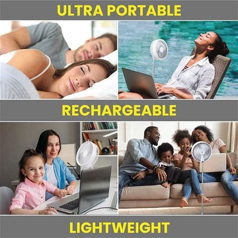 Portable Rechargeable Foldable Desk Fan | Bowlift