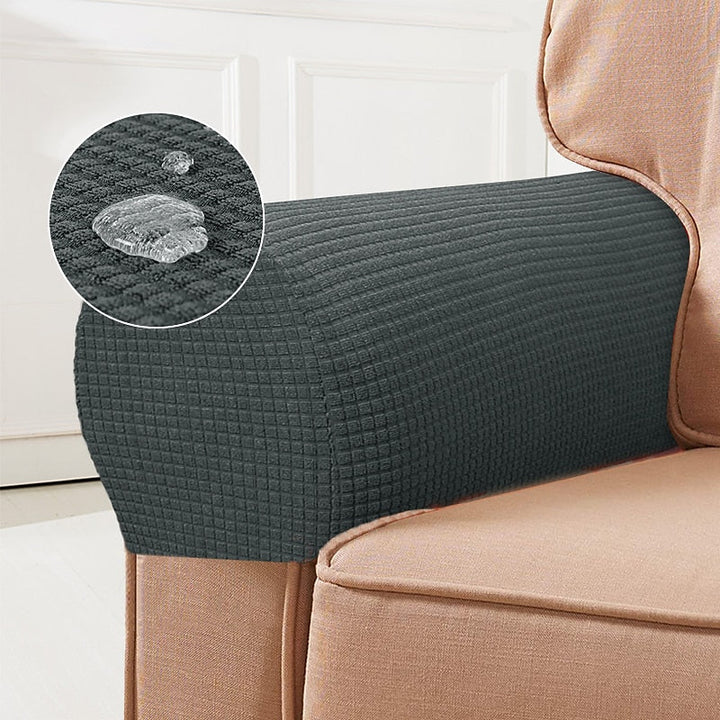 Kalsten | Stretch Armrest Covers – Spandex Covers for Chairs & Armchairs, Set of 2, Bordeaux