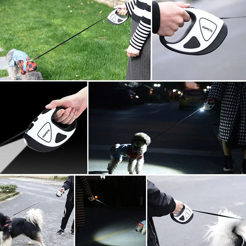 SafePaw - Luxury LED Retractable Dog Leash with Ergonomic Grip Kalsten