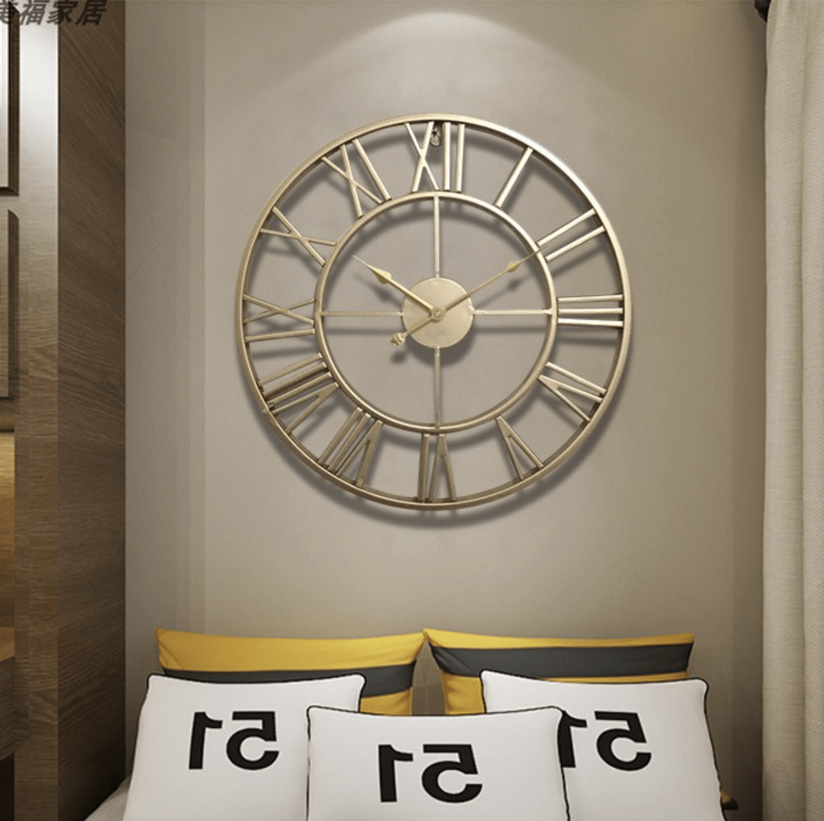 Skanto | TIMEMESH – Skeleton Wall Clock with Silent, Non-Ticking Mechanism