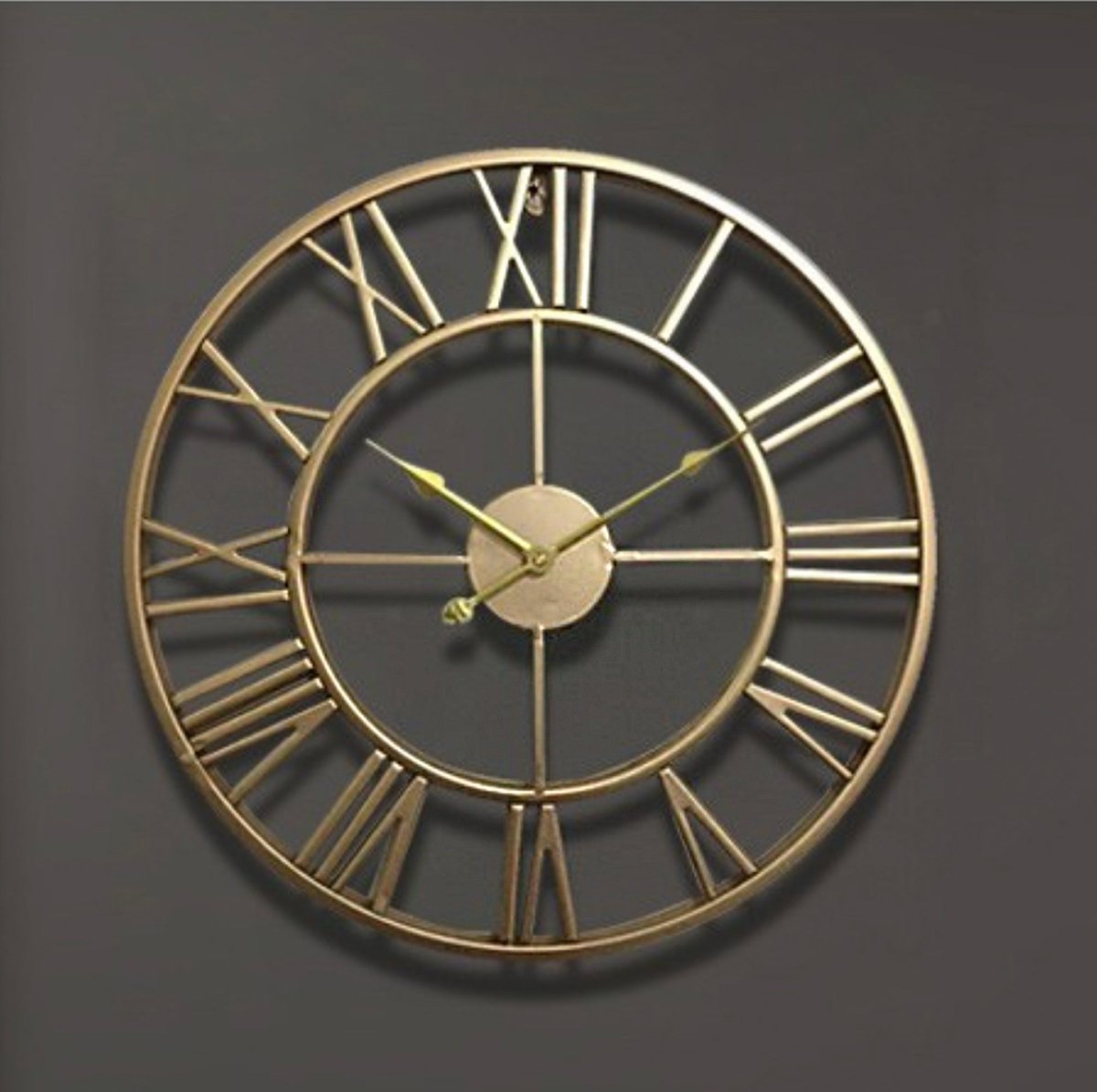 Skanto | TIMEMESH – Skeleton Wall Clock with Silent, Non-Ticking Mechanism