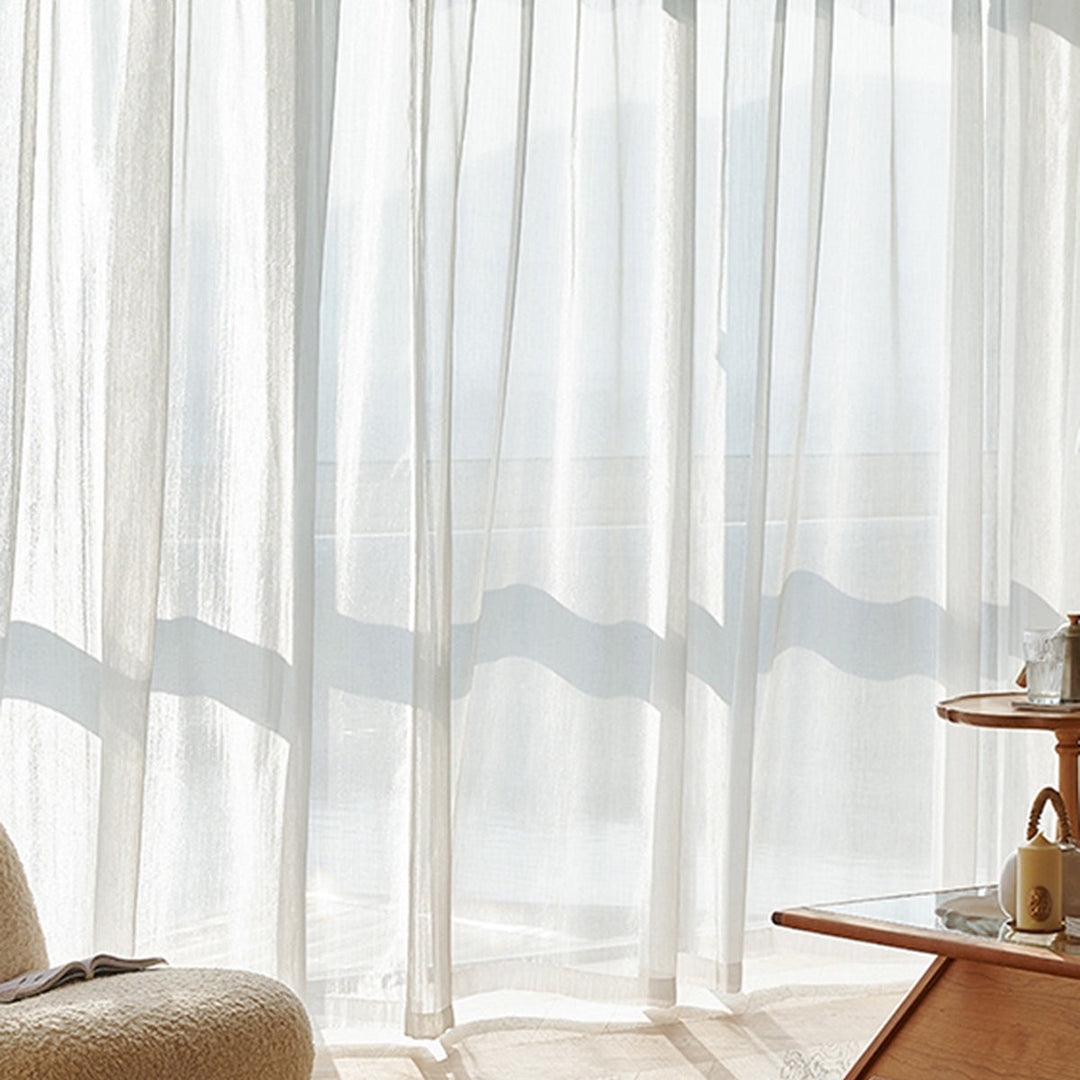 Transparent Linen Curtains, Light and Modern for Living Room | Kalsten