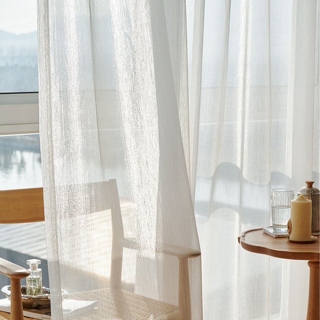 Transparent Linen Curtains, Light and Modern for Living Room | Kalsten