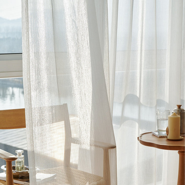 Transparent Linen Curtains, Light and Modern for Living Room | Kalsten