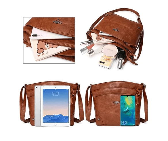 Skanto | Vintage Leather Shoulder Bag for Men – Elegant PU Bag with Modern Functionality