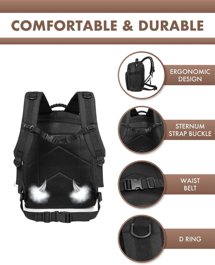 35L Outdoor Tactical Backpack with Molle System and Laptop Storage | Kalsten